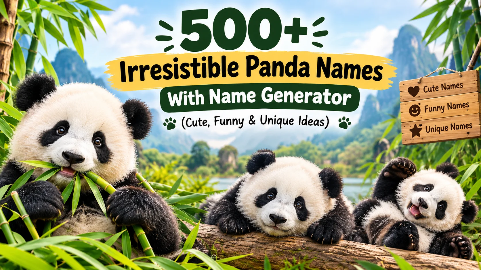 Irresistible Panda Names With Name Generator