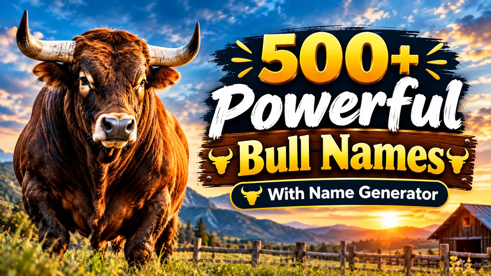 Powerful Bull Names With Name Generator